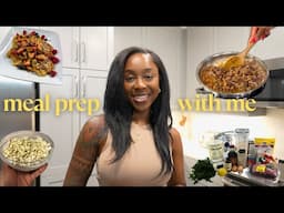 MEAL PREP WITH ME: Healthy, high protein, easy meal ideas