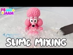 Bluey Slime Mixing with Coco and Lucky! Mix Bluey Colors with Pb and JAAM Slime