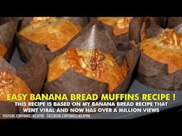 Easy Banana Bread Muffins With Walnuts Recipe