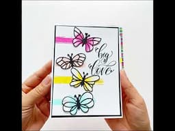 6pc Butterfly Metal Die Cut and Cards Show - #Alinacutle® #AlinaCraft #handmadecards