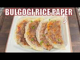 You've Never Tried Bulgogi Like This Before! 😋 (Easy Rice Paper Recipe)