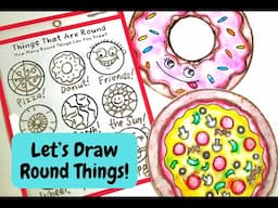 Let's Draw a Pizza and a Donut!