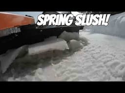 801 Blading the Thaw. Kubota LX2610 Tractor. RB1672 Rear Blade.   4K