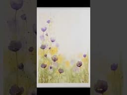 Floral landscape painting