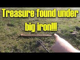 Metal detecting in big iron patches.  BIG SILVER found under iron.  Ep 340