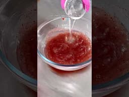Cranberry Jelly Face Scrub. ♥️ Recipe linked on screen #diyskincare #facewash