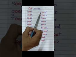vowel digraph "oa" words #levelupphonics #shorts #phonics #phonicsforkids #digraphs #phonicsounds