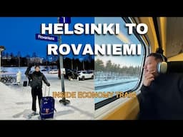 $50 train ride to ROVANIEMI from HELSINKI Finland 🇫🇮