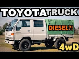 A DIESEL Toyota Truck From JAPAN Like no Other! 1998 Toyota Hiace Toyoace Double Cab 4x4 POV Review