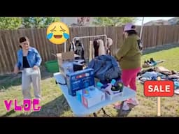 PUSIMOS GARAGE SALE  EN LA CALLE FUE UN DESASTRE 😂 Compramos PLANTAS
