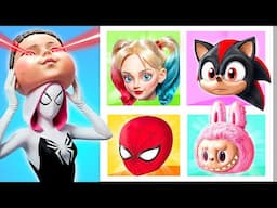 From Nerd Gwen Stacy to Squid Game Doll! Easy SGD Makeover! How to become Superhero!