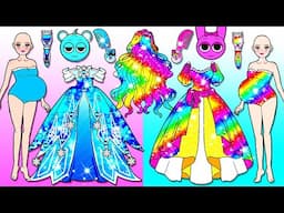 PINKI vs BLUE SKY Barbie Hair Makeover - Barbie Transformation Handmade - DIY Arts & Paper Crafts