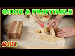EASY WOOD SCRAP IDEA THAT SELLS LIKE CRAZY! (VIDEO #102) #woodworking #Woodwork #joinery