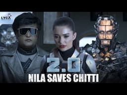 Nila Saves Chitti | 2.0 Movie | Rajinikanth | Akshay Kumar | Amy Jackson