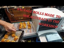 COOKING SAUSAGE ROLLS IN THE WORKSHOP WITH MR TWEED