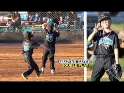 UNBELIEVABLE CATCH OVER TEAMMATE TURNS INTO DOUBLE PLAY AT BASEBALL GAME! ⚾️