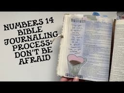 What to do when you're full of anxiety: Numbers 14 Bible Journaling Process | Creative Faith & Co.