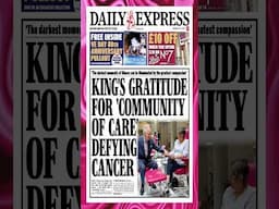 King's gratitude for 'community of care' defying cancer #politics