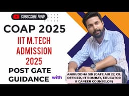 COAP 2025 : IIT M.Tech Admission 2025 : IIT M.Tech Cutoff 2025 #gate2025 #iit #mtech #admission #yt