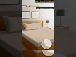 Meesho online best cotton fitted elastic king/queen/double sized bedsheet@affordable prices must try