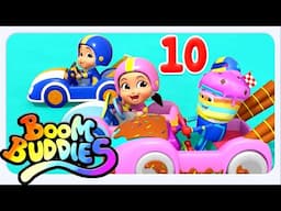 Ten Little Racing Cars, Preschool Nursery Rhymes And Kids Songs by Boom Buddies