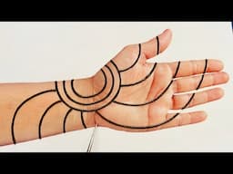 Easy Simple Mehndi Design | Easy Mehndi Trick | Mehandi  Design | Front hand Mehndi Design | Mehendi