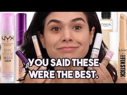 Testing & Ranking the Best DRUGSTORE Under Eye Concealers According to YOU