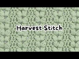 How to Crochet the Harvest Stitch Step by Step!