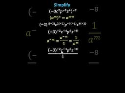 Simplify an Expression with Negative Exponents Raised to a Negative Exponent