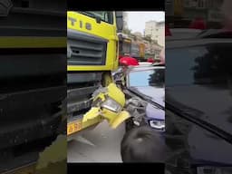 Front Fender Of Chinese-made Truck Damaged After Hitting A Rolls-Royce