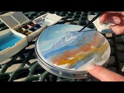 Plein Air Painting ASMR With Hahnemuhle Round Watercolor Paper