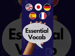 Essential Vocabulary in 5 Languages: START HERE!
