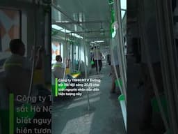 Tàu điện Cát Linh bị dột
