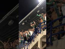 La hinchada frente al Unión Magdalena, presentes en todos lados, alentando al glorioso. ⚽️💚🚀