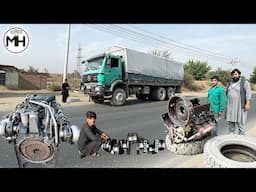 [Live] Afghan Mechanic Rescues Faulty Truck Engine From the Mountains!