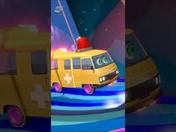 Wheels on the Ambulance #shorts #explore #cartoon #forkids #bus #kidsvideo #cars