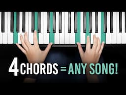 Play Your First Song On Piano (Only 4 Chords!)