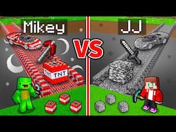 JJ and Mikey: DANGEROUS Bridge Battle in Minecraft - Maizen