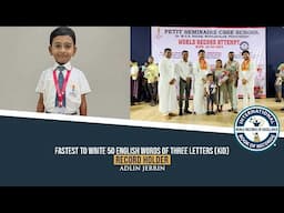 FASTEST TO WRITE 50 ENGLISH WORDS OF THREE LETTERS (KID)