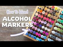 HOW to BLEND ALCOHOL MARKERS ft. Ohuhu 💙 Cozy Coloring Session with tips!