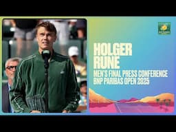 Holger Rune Press Conference March 16th | Indian Wells 2025