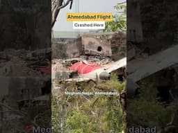 Air India Flight Crashed Here in Ahmedabad 😱 #shorts