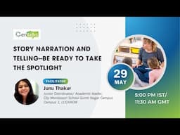Story Narration and Telling--Be ready to take the spotlight