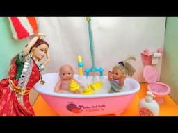 Barbie Doll All Day Routine In Indian Village/Pinky Ki Kahani Part -488/Barbie Ki Hindi Kahaniyan||