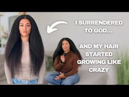 How GOD grew my hair to waist length | My spiritual hair growth story