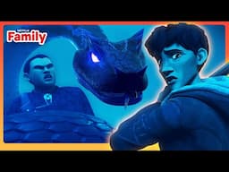 Werewolf Drew VS GIANT Snake 🐍 Wolf King | Netflix Family