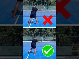 How To Move vs How Not To Move at the Net in 🎾