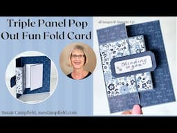 Triple Panel Pop Out Card with Countryside Inn plus Happy Mail!