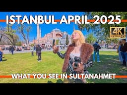 Istanbul Turkey 2025 Walking in the Old City’s Most Touristic Area Sultanahmet & Hagia Sophia in 4K