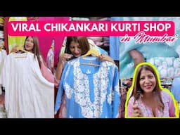 PURE CHIKANKARI Kurtis from ₹500 ONLY! 😱 HIDDEN GEM at Market Mumbai! MALABIS